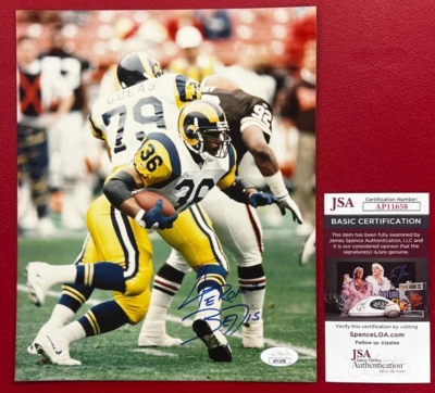 Fotografia assinada por Jerome Bettis 8x10 certificado JSA. HOF Pittsburgh Steelers #36 NFL! - Imagem 1 de 4