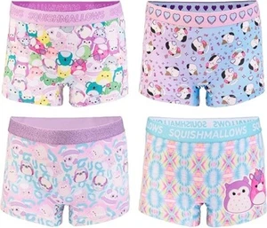 Squishmallows Girls' Underwear Panties and Shorts with Cam The Calico Size 10 - Picture 1 of 5