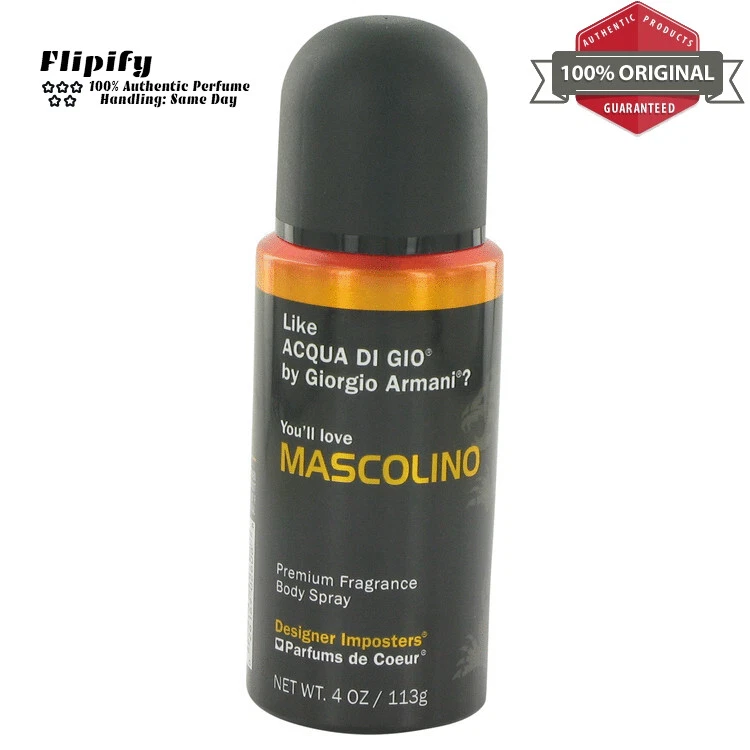 Designer Imposters одеколон Mascolino 4 унц спрей для тела для мужчин - Изображение 1 из 1