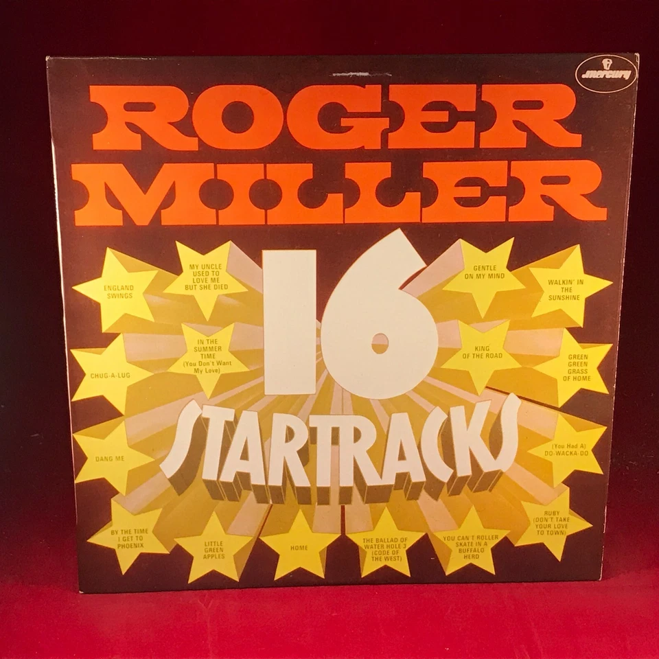 ROGER MILLER 16 Startracks 1971 UK vinyl LP best of King Of The Road ruby home - Image 1 of 4