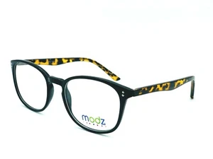 NUEVAS GAFAS UNISEX MODZ OXFORD NEGRAS TORTUGA MARCO RX 48-18-140 CON ESTUCHE - Imagen 1 de 5
