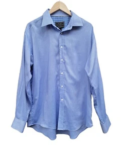 Jos. A. Bank Reserve Baumwolle & Seide blau Herren Hemd Größe L - Bild 1 von 3