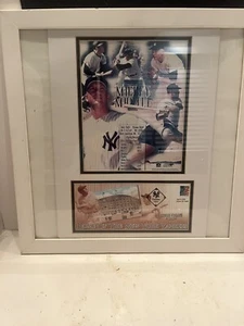 mickey mantle 18x18 Print&Stub April 5 2002 - Picture 1 of 7