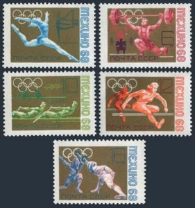 Russia 3492-3496 blocks/4,MNH.Mi 3517-3321. Olympics Mexico-1968.Rowing,Fencing, - Picture 1 of 1