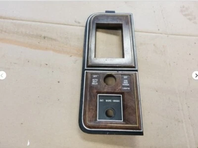 1977-1979 Lincoln Town Car Continental Headlight Wiper Switch Dash Bezel OEM - Image 1 of 4