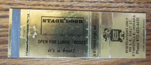 JESTER MATCHBOOK STREICHHOLZHÜLLE: UPSTAGE DINNER THEATRE (EVANSVILLE, INDIANA) -E5 - Bild 1 von 1