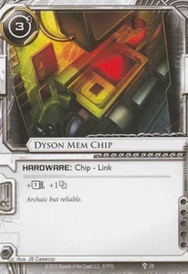ANDROID NETRUNNER CARD - DYSOM MEM CHIP - Picture 1 of 1