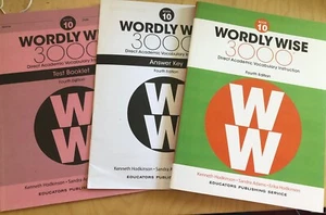 Wordly Wise 3000 Book 10, Test Booklet, Answer Key Set - Imagen 1 de 1