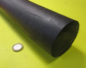 ABS Black Round Rod, 3.00" Diameter x 24" Long - Picture 1 of 4