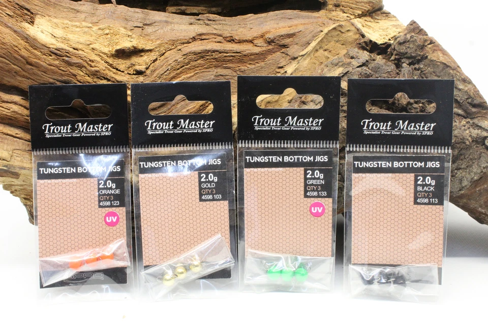 Spro Trout Master Tungsten Bottom Jigs 1g 1,5g 2g Gold Black UV Orange UV Green - Image 1 of 1