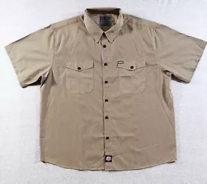 DIXXON Flannel Co Workforce Hemd Herren 5XL vertikale Streifen Doppeltasche braun - Bild 1 von 14