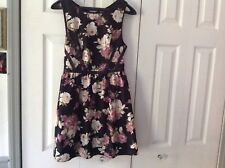 Three Pink Hearts Women's Dress Sleeveless Floral Multi Colored Size S