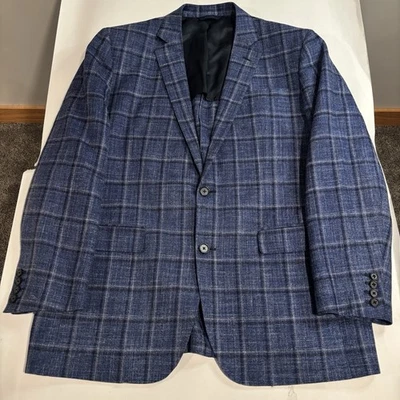 Brooks Brothers Milano Fit E Thomas Sz 44R Blue Plaid Wool Blend Blazer Italy - Image 1 of 4