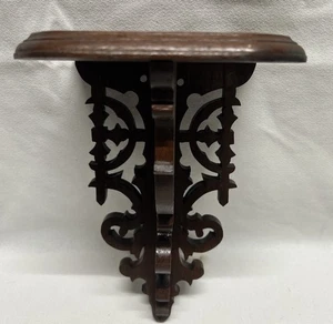 Vtg Intricate Hand Carved Wooden Victorian Wall Scones/Bracket/Consoles/Shelf - Picture 1 of 17