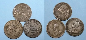 1920 31 32 CANADA CENTS LOT 3 COINS #543-100 - Picture 1 of 1
