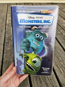 Disney Pixar Monsters, Inc. (VHS, 2002, Clam Shell) Billy Crystal BLUE TAPE - Picture 1 of 8