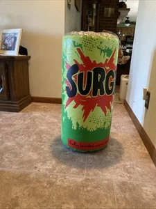 Vintage 1990’s Surge Soda Can Inflatable Store Display Coca-Cola - Picture 1 of 14