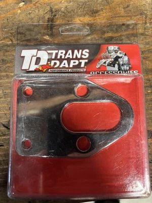 Trans-Dapt для монтажной пластины и прокладки топливного насоса SB Chevy 283-400-ХРОМ - Изображение 1 из 2