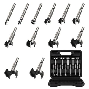 12tlg 10-50 mm Forstnerbohrer Set Holzbohrer Satz Scharnierbohrer Astlochbohrer - Bild 1 von 8