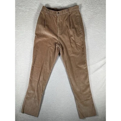 NEW Vintage Lands End Corduroy Pants Womens 30x33 12P Petite Brown High Rise NWT - Image 1 of 4