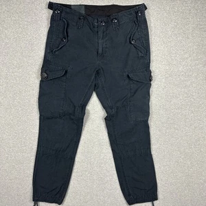 Polo Ralph Lauren Pants 30x30 Blue Surplus Military Cargo Mens Combat Straight - Picture 1 of 9