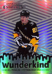 2022-23 Upper Deck Wunderkind Grey Pittsburgh Penguins Samuel Poulin W-42 - Picture 1 of 2