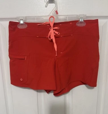 Pantalones Cortos de Natación Athleta Clearwater 4" Para Mujer Talla 4 Rojo Cordón Nuevos sin Etiquetas Foto 1 de 4