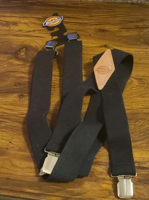 NWT DICKIES MENS SUSPENDERS ALL ELASTIC CLIP ON SUSPENDERS - Image 1 of 4