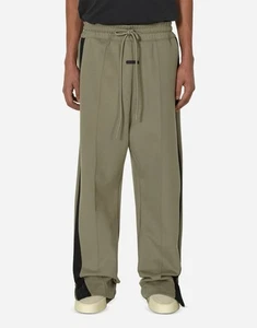 Sz L - Adidas Fear of God Athletics Suede Fleece Relaxed Track Pants, Clay - Picture 1 of 6