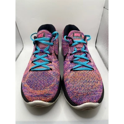 Nike Flyknit Lunar Running Shoes Women's Size 9 Multi Color Gym Training - Image 1 of 4