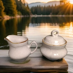 Japan Hearthside Set Summer Sun Baroque Sugar Bowl And Creamer - Picture 1 of 4