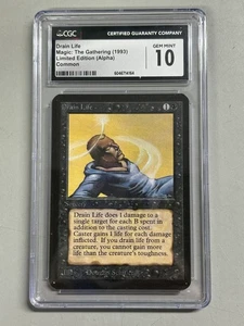 Magic The Gathering MTG Limited Edition Alpha Drain Life - CGC 10 Gem Mint - Bild 1 von 4
