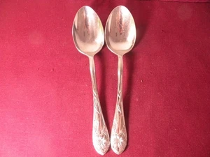 Set Of 2 ROYAL LILY Gorham Oval Soup Spoons 18/8 Stainless Flatware 7" - Picture 1 of 5