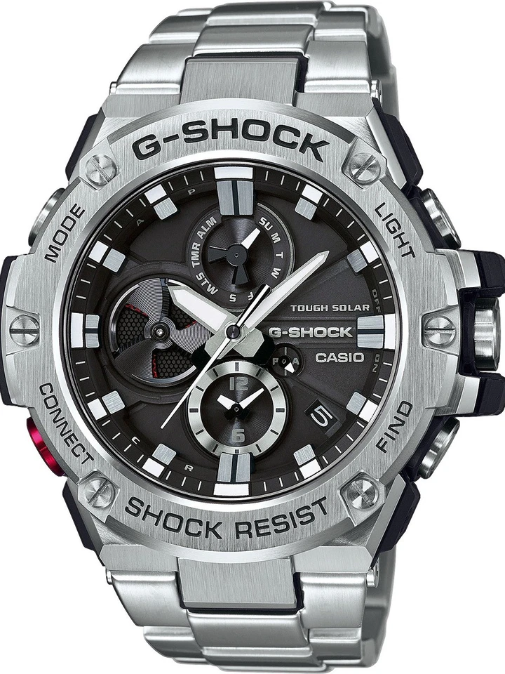 Casio Orologio Digitale Uomo con Cinturino in acciaio inox Gst-b100d-1aer