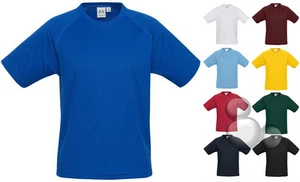 Kids Sports T-Shirt Size 4 6 8 10 12 14 16 Training Tee Breathable Sport - Picture 1 of 7