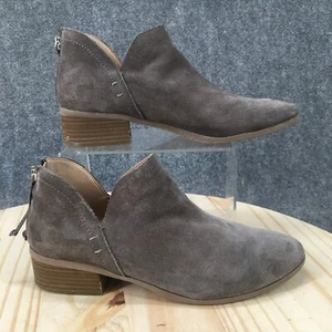 Kenneth Cole Reaction Boots Womens 7.5 Side Skip Casual Back Zip Bootie Gray - Picture 1 of 17