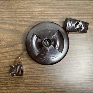 VTG General Electric Retractable Extension Cord G.E. 2552 w/ Cord G.E. 2096 - Picture 1 of 13