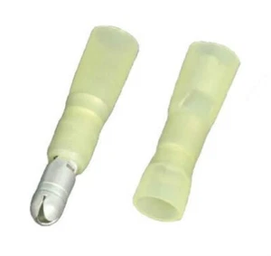 MVP 5 juegos 10-12 AWG Ga amarillo termorretráctil macho y hembra terminal bala .195" - Imagen 1 de 1