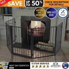 Fireplace Screen Fire Guard Safety Barrier Panel With Gate Pets Kids Fence