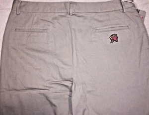 Pantalones chinos Maryland Terps Terrapins logo campus para hombre nuevos - Imagen 1 de 5