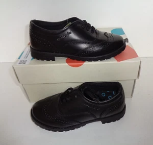 Hush Puppies New Girls Black Leather Casual Junior School Shoes RRP £45 Size 10 - Picture 1 of 9