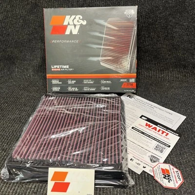 Filtro de aire de repuesto K&N 33-2056 para Dodge 1994-2002 (Ram 2500, Ram 3500) Foto 1 de 4