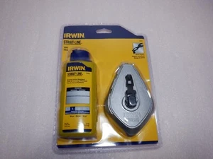 IRWIN STRAIT-LINE 100' CHALK REEL AND BLUE CHALK - Picture 1 of 2