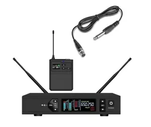 UHF Wireless Guitar Instrument System Receiver Instrument Cable Guitar Cord ta4f - Picture 1 of 2