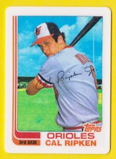 1995 R&N China Cal Ripken Jr 1982 Topps Traded Porcelain Reprints SN: 329/2130