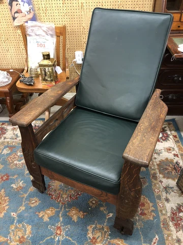 Antique Oak Morris Reclining Chair Cover