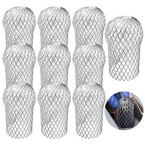 10Pcs Gutter Downspout Guards 3.5 Inch Aluminum Leaf Filter Strainer Expandab... - Picture 1 of 7