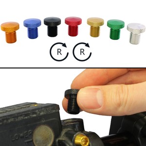 2x Motorrad Spiegel Abdeckung M10x1,25 | Alu | Verschluss Blindstopfen Stopfen