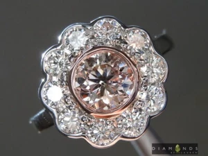 1,01ct lila braun I1 runder Brillant Diamant Ring R7135 Diamanten von Lauren - Bild 1 von 8