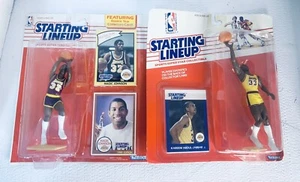 Alineación inicial de novato 1988 Kareem Abdul-Jabbar - y Magic Johnson LAKERS 1990 - Imagen 1 de 6